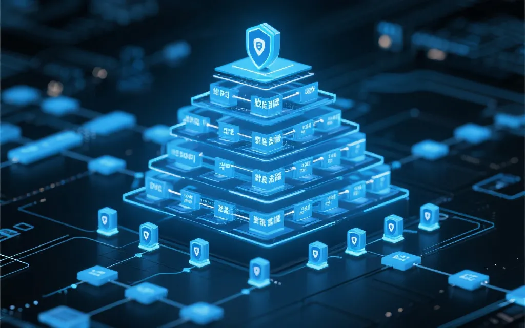 数据流处理流程图，分层架构，自动化与安全保障